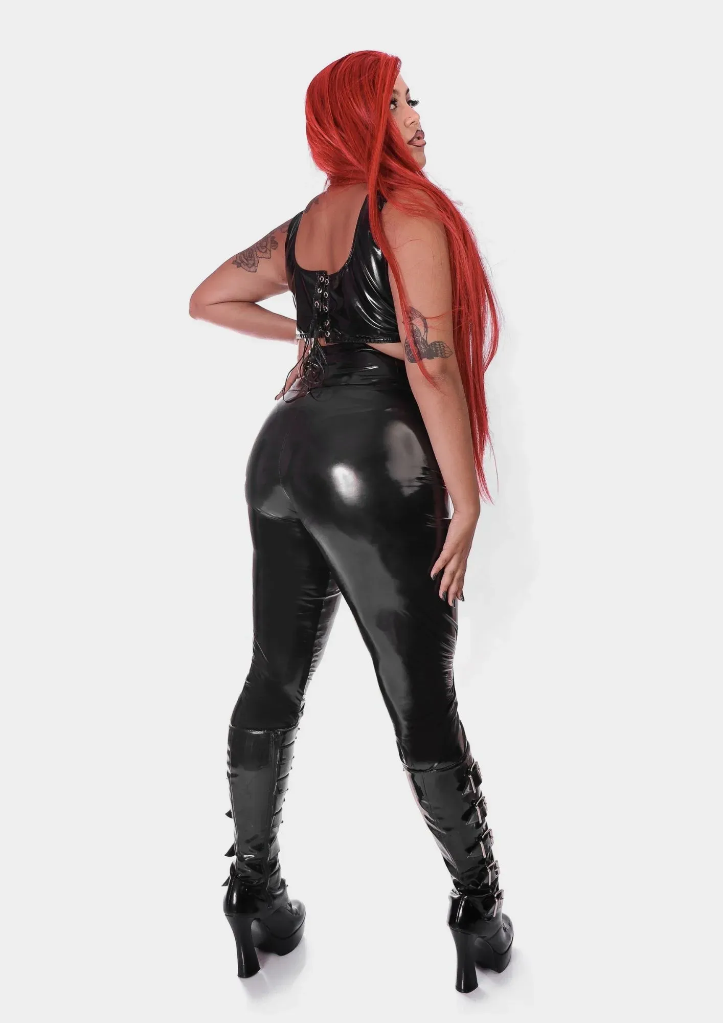 Legging  Vinil Efeito Látex