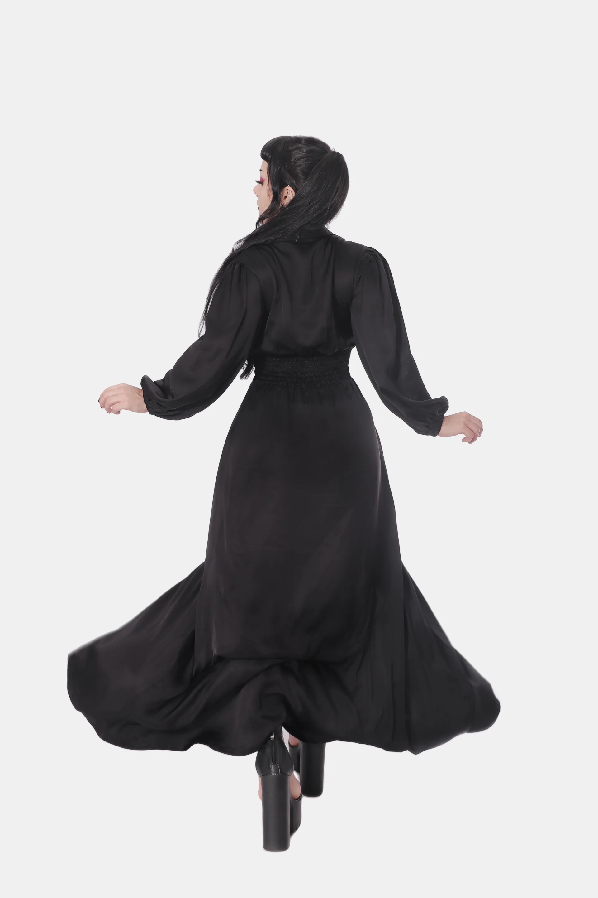 Vestido Longo Botões Agares