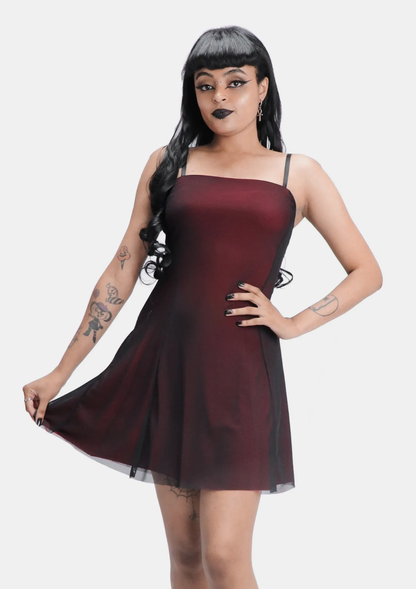 Vestido Evasê Curto Vermelho Princess of Hearts