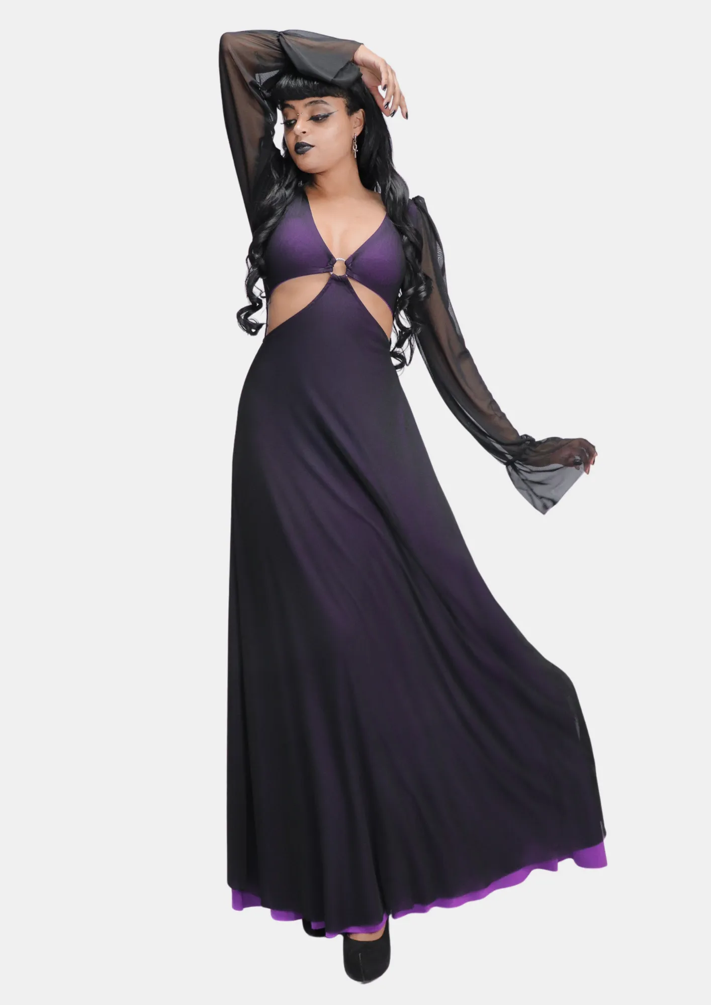 PRÉ VENDA-Vestido Longo Roxo Evil Queen-Limitado