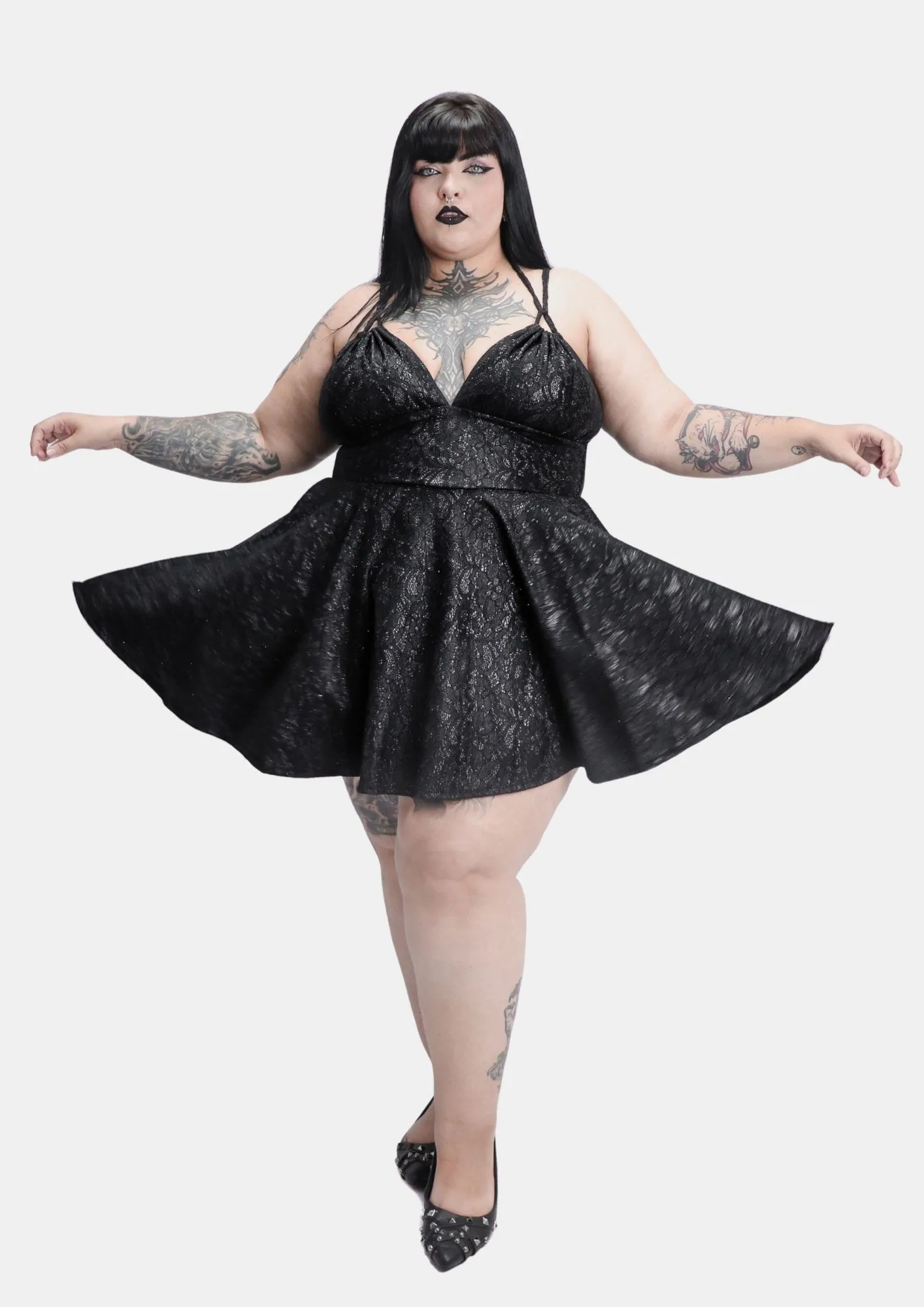 Vestido Renda Glitter Cullen-Limitado