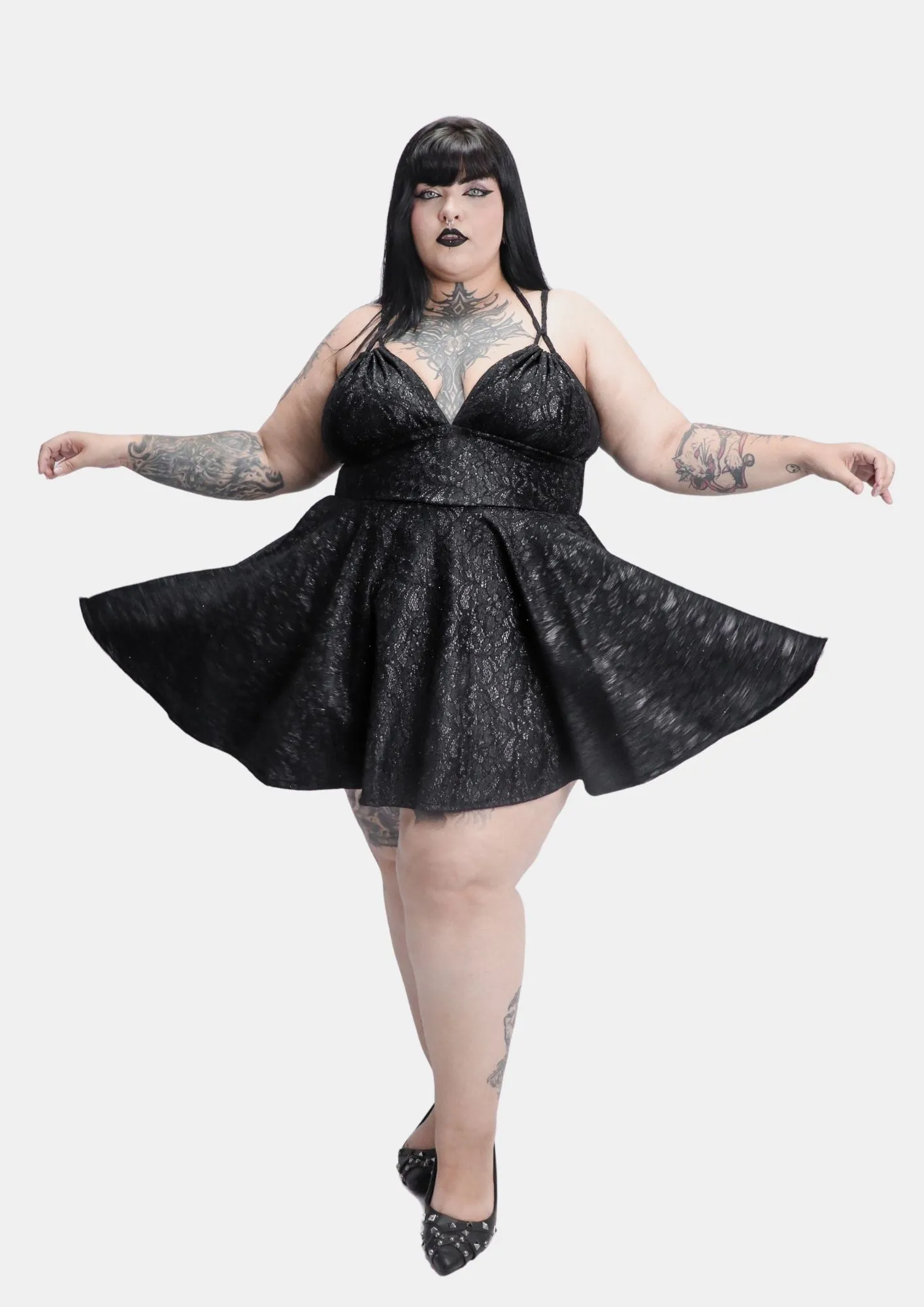 Vestido Renda Glitter Cullen-Limitado